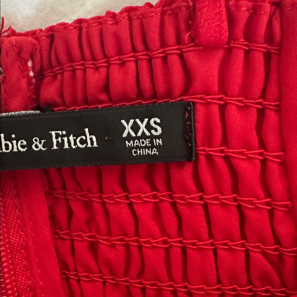 Abercrombie & Fitch XXS Red Dress - Picture 5 of 7